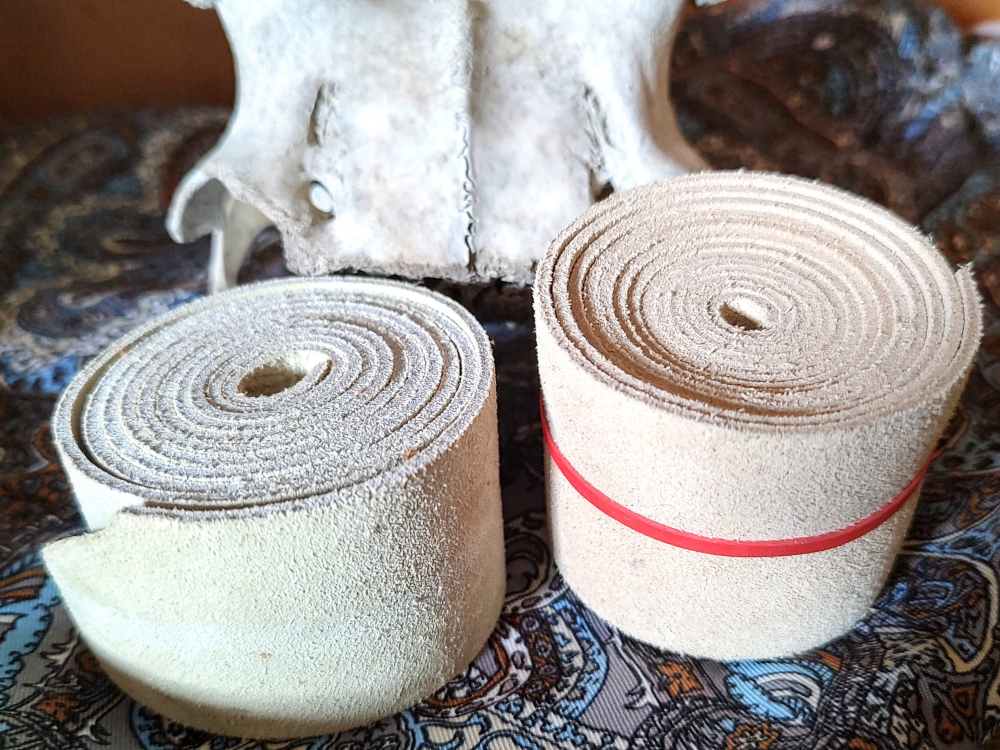 Mule Hide Horn Wraps Broomtail Design