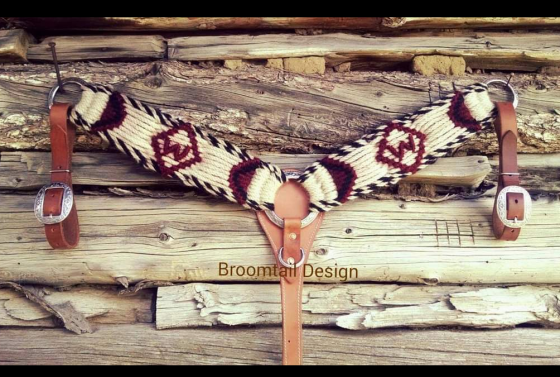 Custom ordered mohair breastcollar