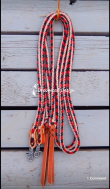Mohair split reins