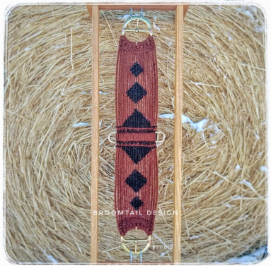 Yak hair cinch overlayed buckles
