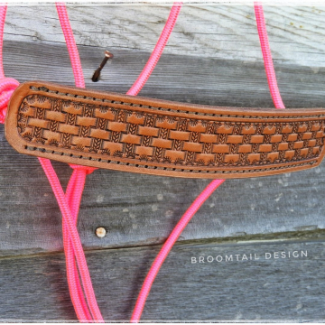 Leather nosed rope halter