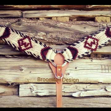 Custom ordered mohair breastcollar