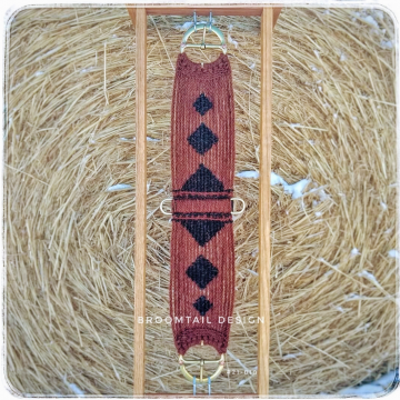 Yak hair cinch overlayed buckles