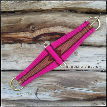 Pink and tan mohair roper